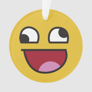 was auch immer. lachendes emoji ornament