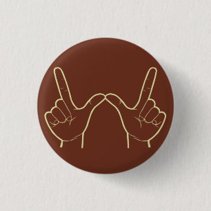 Was auch immer Retro-Grafik Flair Handzeichen Button