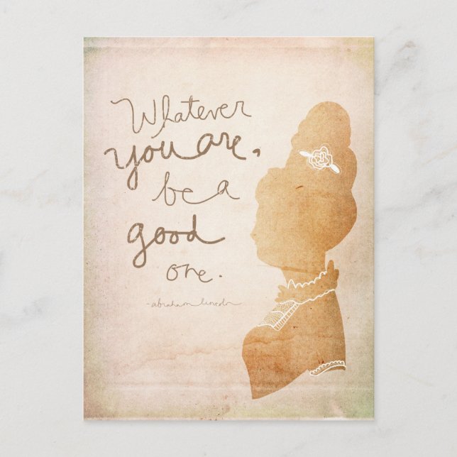 Was auch immer Sie sind Postkarte (Vorderseite)