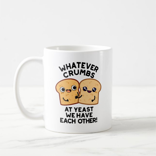 Was auch immer wir essen Brot Puppe Kaffeetasse (Links)