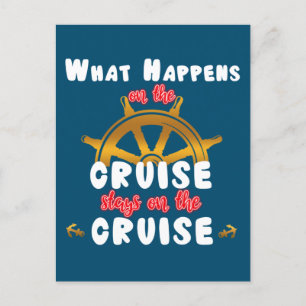 Was auf der Kreuzfahrt Bleibe ist Postkarte