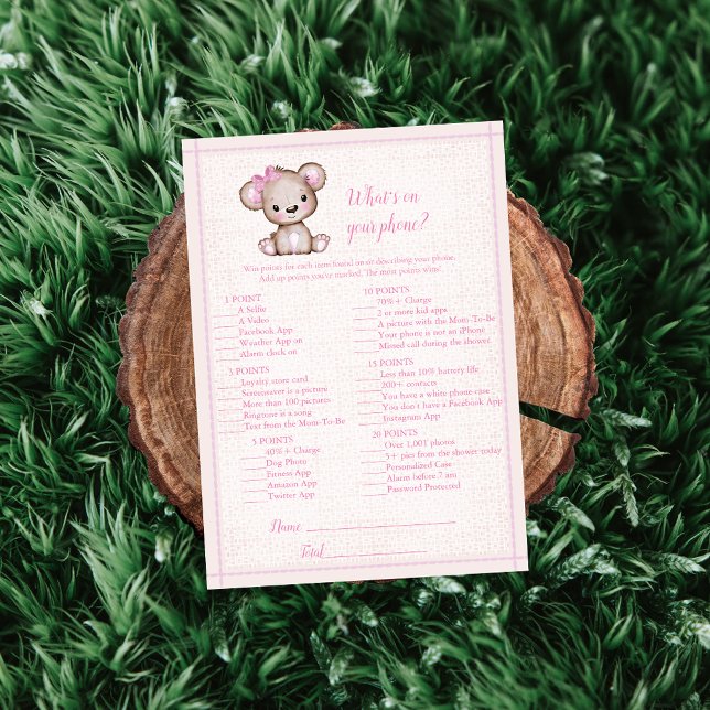 Was auf Ihrer Niedlichen braunen Bärenkarte Einladung (Von Creator hochgeladen)