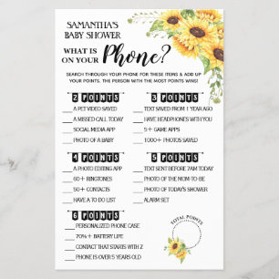 Was auf Ihrer Telefon-Baby-Duschkarte Flyer