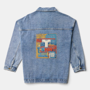 Was bedeutet das T im T-Shirt? Lustig Trendig Jeansjacke