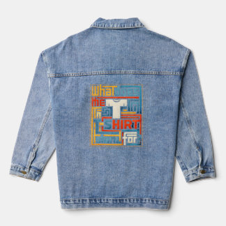 Was bedeutet das T im T-Shirt? Lustig Trendig Jeansjacke