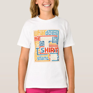 Was bedeutet das T im T-Shirt? Lustig Trendig T-Shirt