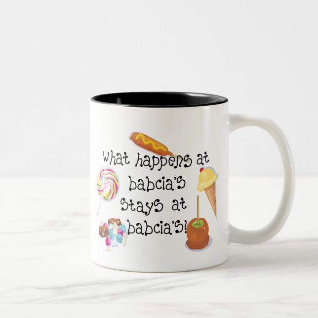 Was bei Babcias geschieht, BLEIBE bei Babcias Zweifarbige Tasse (Rechts)