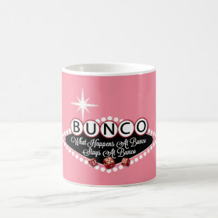 Was bei Bunco passiert, bleibt bei Bunco Kaffeetasse