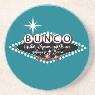 Was bei Bunco passiert, bleibt bei Bunco Spaß Untersetzer