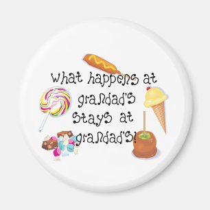 Was bei Grandad&apos passiert, BLEIBE bei Grandad& Magnet