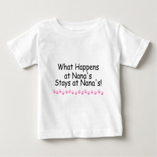 Was bei Nanas geschieht, bleibe bei Nanas Baby T-shirt