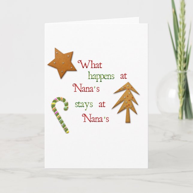 Was bei Nanas geschieht Feiertagskarte (Vorderseite)
