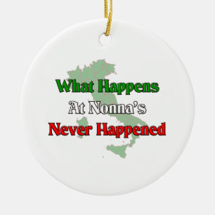 Was bei nie geschehenem Nonnas geschieht Keramik Ornament