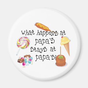 Was bei Papa&apos geschieht; s BLEIBE bei Magnet