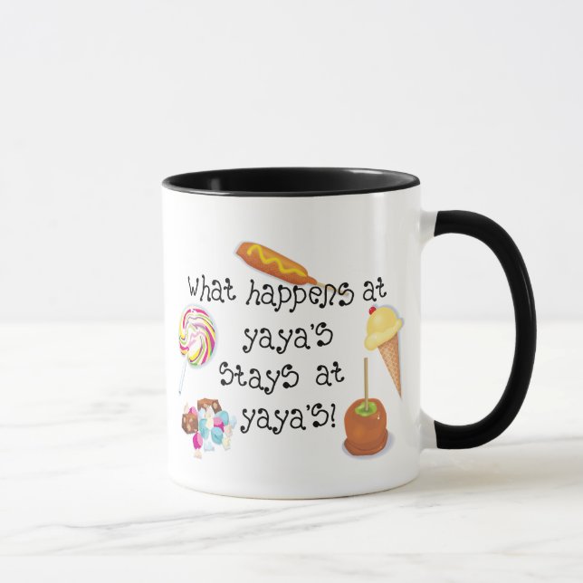 Was bei YaYas geschieht, BLEIBE bei YaYas! Tasse (Rechts)