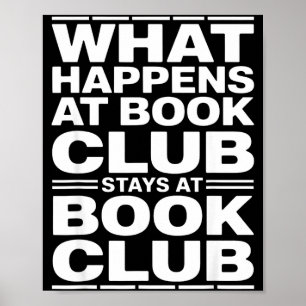 Was beim Buchclub passiert, lustiger Leser Poster