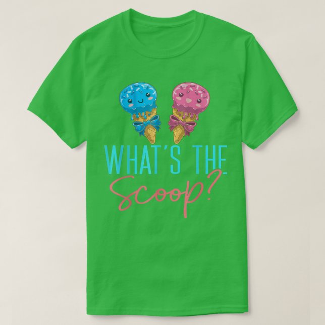 Was das Baby des Scoop Ice Cream Gender Reveal Par T-Shirt (Design vorne)