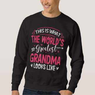 Was das größte Oma der Welt aussieht wie Mütter D Sweatshirt