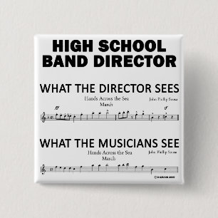 Was das Highschool Band sieht Button