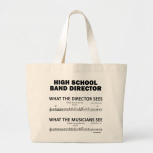 Was das Highschool Band sieht Jumbo Stoffbeutel