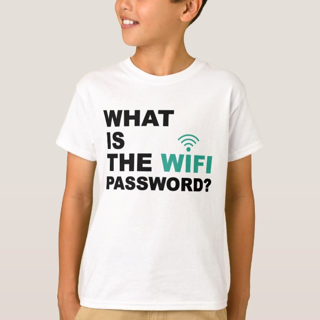 Was das lustige WIFI-Passwort ist T-Shirt (Vorderseite)