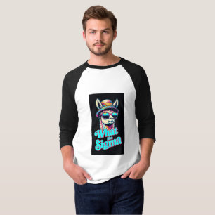 Was das Sigma - Cooler Llama in Retro Vibe T - Shi T-Shirt