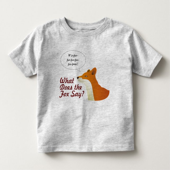 Was den Fox tut, lustigen T - Shirt zu sagen (Vorderseite)