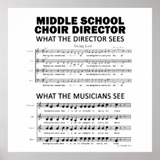 Was der Chor der Mittelschule sieht Poster