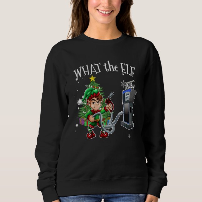Was der Elf  Weihnachten Teures Gas 1 Sweatshirt (Vorderseite)