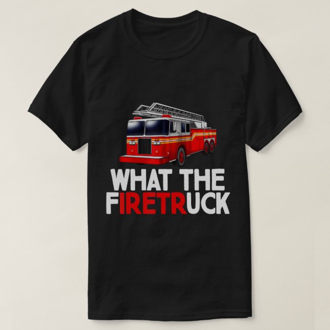 Was der Feuerwehrmann der Feuerwehr in der Feuerwe T-Shirt (Design vorne)