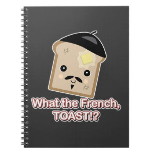 was der französische Toast niedlichen kawaii Toast Notizblock