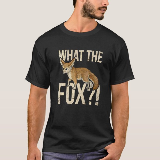 Was der Fuchs für einen Fennec Fox Fan spinnt T-Shirt (Vorderseite)