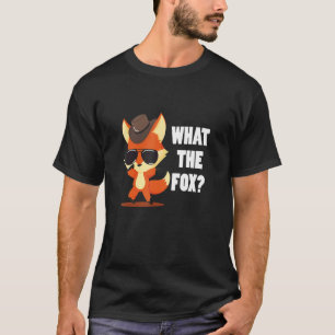 Was der Fuchs mit Hut und Sonnenbrille Cool macht T-Shirt