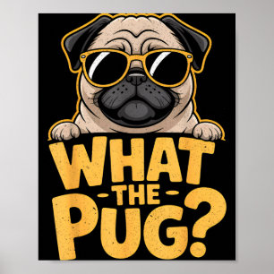Was der Mops für Kinder Jungen Lustiger Hundeliebh Poster