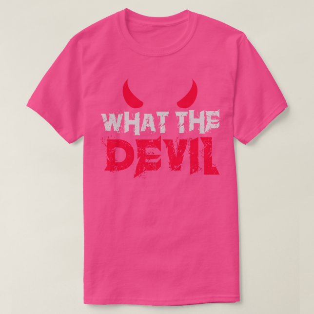 Was der Teufel funny Satan T-Shirt (Design vorne)
