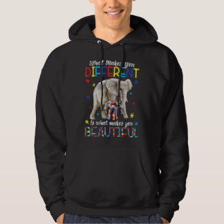 Was dich anders macht Elefant Mama Autismus Kind Hoodie