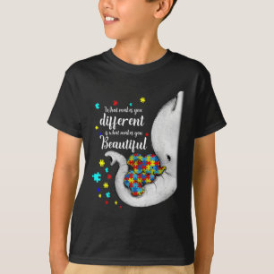 Was dich anders macht Elefant Mama Autismus Kind T-Shirt