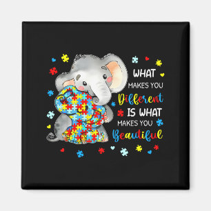 Was dich anders macht, ist ein schönes Elefant-Aut Magnet