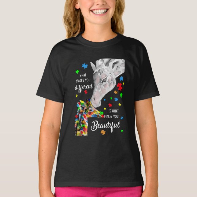 Was dich anders macht, macht dich schön T-Shirt (Vorderseite)