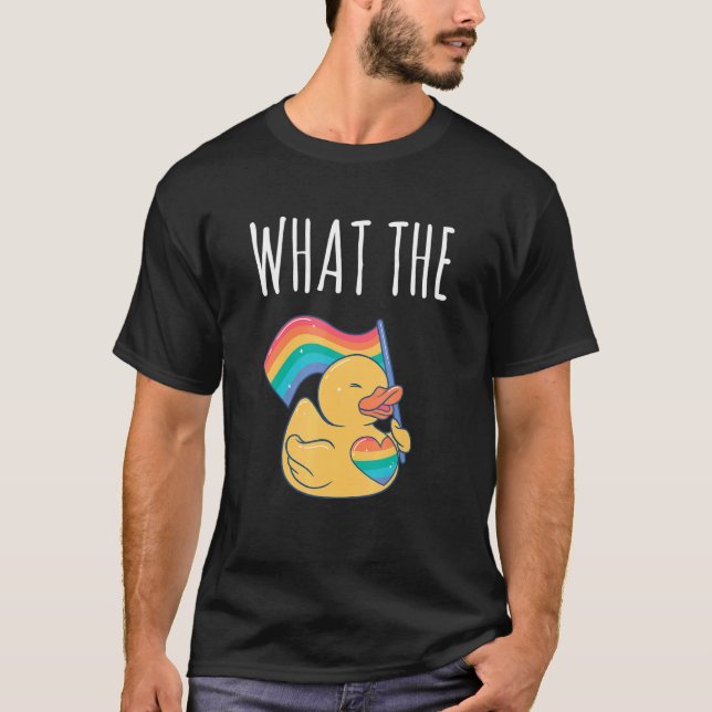 Was die Entenente für LGBTQ Gummi Duck erpel T-Shirt (Vorderseite)