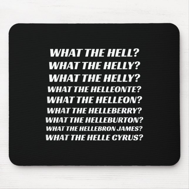 Was die Hölle, was die Helden, was das hilft, was Mousepad (Vorne)