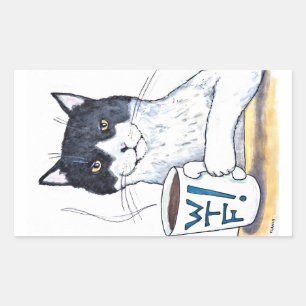 Was die Katze große Aufkleber