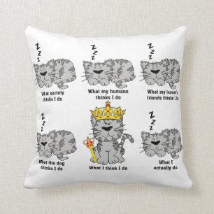 Was die Katze tut Kissen