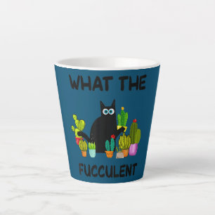 Was die kraftvolle Pflanze Frauen Funny Cactus Cat Milchtasse