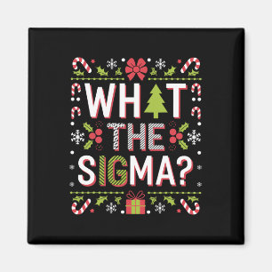 Was die Sigma Funny Santa Clause Gen Alpha X-mas Magnet