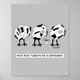 Was die toten Truthähne tun im November Poster