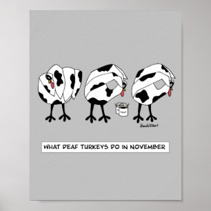 Was die toten Truthähne tun im November Poster