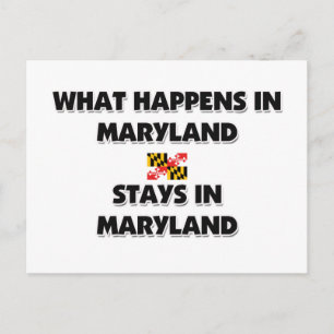 Was dort in MARYLAND Bleibe Postkarte