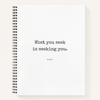 Was du suchst - Rumi Zitat Journal Notizbuch