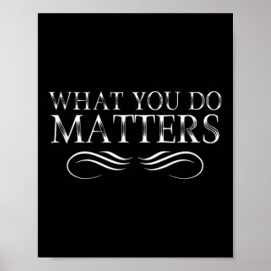 Was du tust, ist inspirierend und motivierend poster